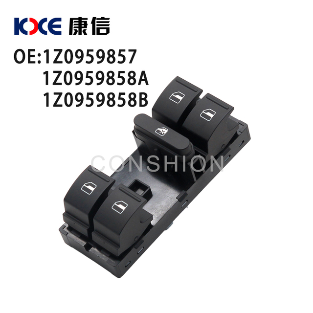 1K4959857B Window Control Switch Volkswagen Jetta Volkswagen Tiguan Red Light